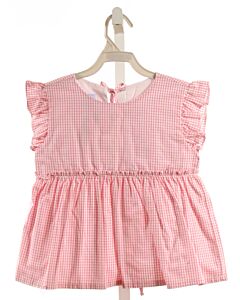 BELLA BLISS  PINK  CHECK  SLEEVELESS SHIRT