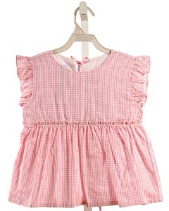 BELLA BLISS  PINK  CHECK  SLEEVELESS SHIRT