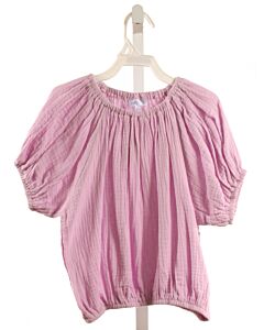 PLEAT.  LAVENDER   SMOCKED SHIRT-SS