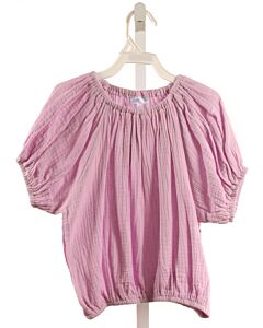 PLEAT.  LAVENDER   SMOCKED SHIRT-SS