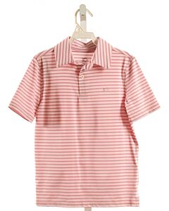 SOUTHERN TIDE  PINK  STRIPED  KNIT SS SHIRT