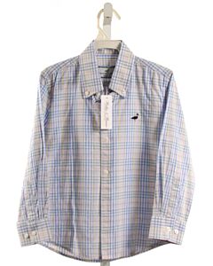 PROPERLY TIED  BLUE  PLAID  DRESS SHIRT