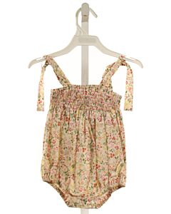 BUSY BEES  IVORY  FLORAL SMOCKED BUBBLE