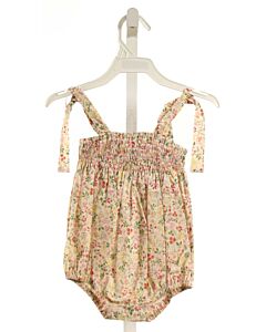 BUSY BEES  IVORY  FLORAL SMOCKED BUBBLE