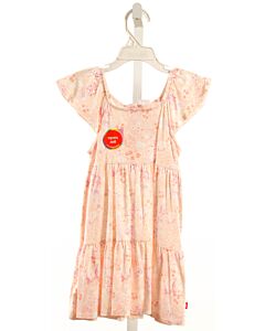 MAGNETIC ME  ORANGE   PRINTED DESIGN KNIT DRESS
