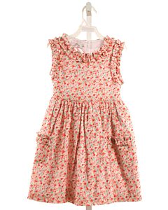 SAL & PIMENTA  ORANGE  FLORAL PRINTED DESIGN DRESS