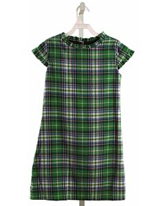 FLORENCE EISEMAN  GREEN FLANNEL PLAID  DRESS
