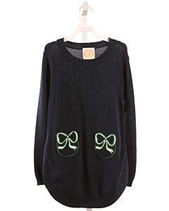THE BEAUFORT BONNET COMPANY  NAVY   APPLIQUED SWEATER