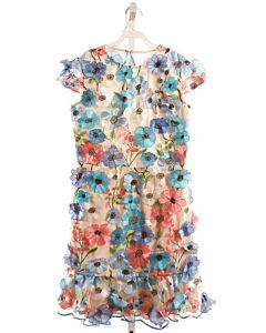 MARLO  MULTI-COLOR TULLE FLORAL  PARTY DRESS