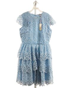 MARLO  LT BLUE EYELET   DRESS