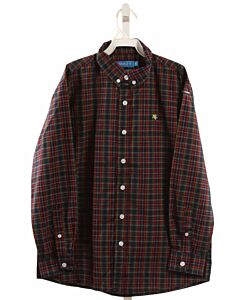 J. BAILEY  NAVY  PLAID  DRESS SHIRT