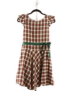 MAGGIE BREEN  RED  PLAID  DRESS