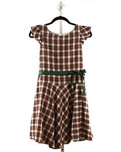 MAGGIE BREEN  RED  PLAID  DRESS