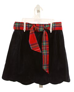 BROWN BOWEN & COMPANY  NAVY VELVET   SKIRT