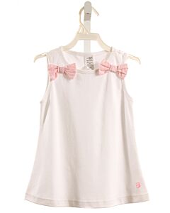 SET BY LULLABY SET WHITE KNIT TANK WITH BOW