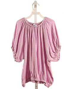 PLEAT.  LAVENDER   SMOCKED SHIRT-SS