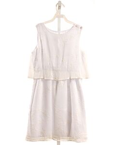 MAGGIE BREEN  WHITE   EMBROIDERED DRESS