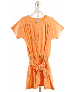 BELLA BLISS  ORANGE   SMOCKED KNIT DRESS