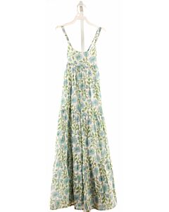 LITTLE PAISLEY PEOPLE LT BLUE FLORAL DRESS