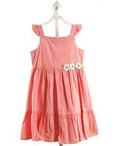 FLORENCE EISEMAN HOT PINK FLORAL APPLIQUED DRESS