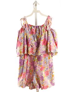 MARLO LAVENDER FLORAL ROMPER