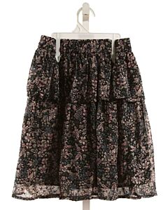 CREAMIE  BLACK  FLORAL  SKIRT
