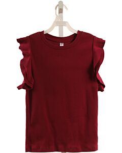 FRANKI MAROON SLEEVELESS SHIRT