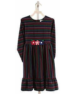 FLORENCE EISEMAN  MULTI-COLOR  STRIPED  KNIT DRESS