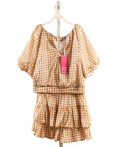 CAKE FOR DINNER  IVORY  GINGHAM  2-PIECE OUTFIT