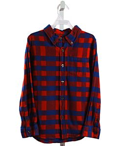 ROCKETS OF AWESOME  RED FLANNEL PLAID  DRESS SHIRT