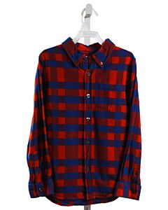 ROCKETS OF AWESOME  RED FLANNEL PLAID  DRESS SHIRT