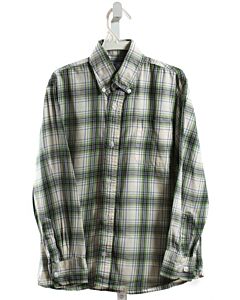 BELLA BLISS  GREEN  PLAID  DRESS SHIRT