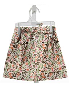 BELLA BLISS  BROWN  FLORAL  SKIRT