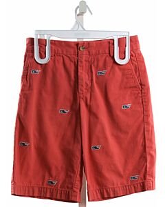 VINEYARD VINES  RED   EMBROIDERED SHORTS