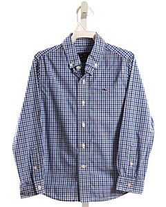 VINEYARD VINES  BLUE  PLAID  DRESS SHIRT