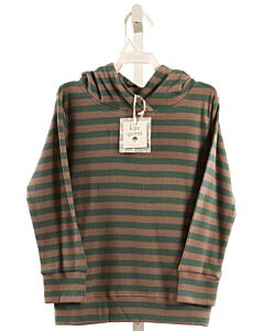 KATE QUINN  GREEN  STRIPED  PULLOVER