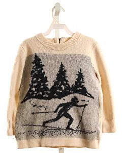 J. CREW  WHITE WOOL   SWEATER