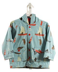HATLEY  BLUE   PRINTED DESIGN RAINCOAT