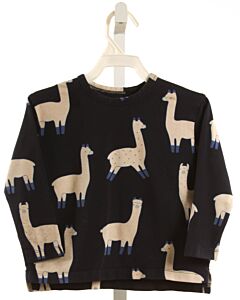 TINYCOTTONS BLUE PRINTED DESIGN KNIT LS SHIRT