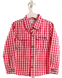 PRODOH PINK GINGHAM DRESS SHIRT