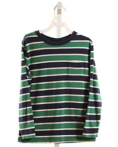 HANNA ANDERSSON GREEN STRIPED KNIT LS SHIRT