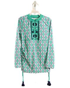 CABANA LIFE MINT EMBROIDERED RASH GUARD