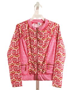 CABANA LIFE  PINK  FLORAL PRINTED DESIGN RASH GUARD