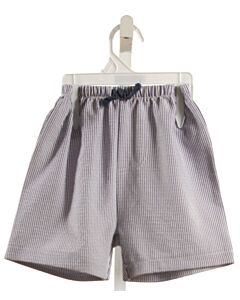 MUD PIE  BLUE SEERSUCKER STRIPED  SHORTS