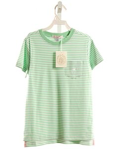 THE BEAUFORT BONNET COMPANY  MINT  STRIPED  KNIT SS SHIRT