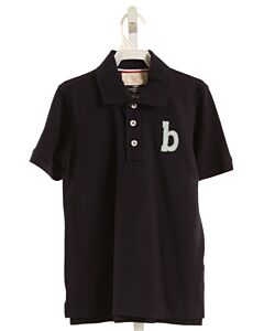 HANNAH KATE  NAVY   APPLIQUED KNIT SS SHIRT