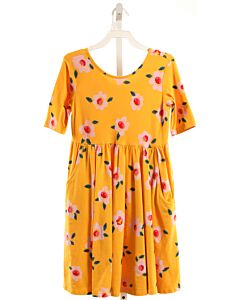 HANNA ANDERSSON  YELLOW  FLORAL  KNIT DRESS
