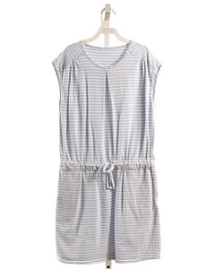 HANNAH KATE  LT BLUE  STRIPED  KNIT DRESS