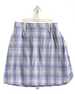 HANNAH KATE  LT BLUE  PLAID  SKORT