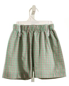 HANNAH KATE  GREEN  PLAID  SHORTS